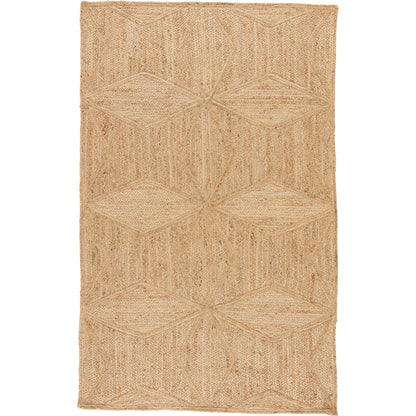 Naturals Tobago NAT23 Rug by Jaipur Living in beige. Made from 100% jute in a unique style.