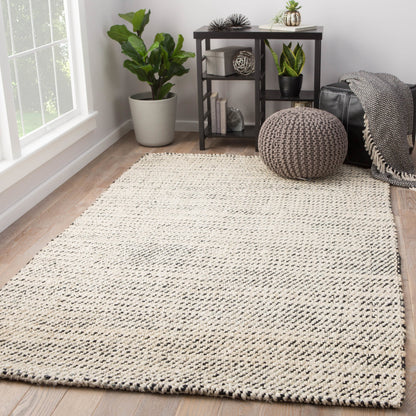 Naturals Tobago NAT26 Rug by Jaipur Living in white, black. Made from 100% jute in a unique style.
