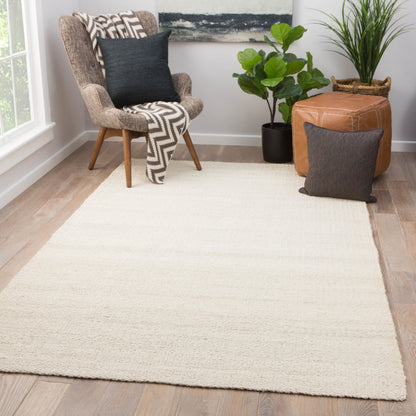 Hutton Rug by Jaipur Living in white. Made from 100% jute in a unique style.