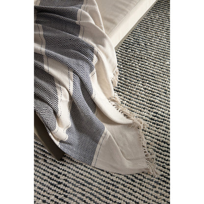 Naturals Tobago NAT26 Rug by Jaipur Living in white, black. Made from 100% jute in a unique style.