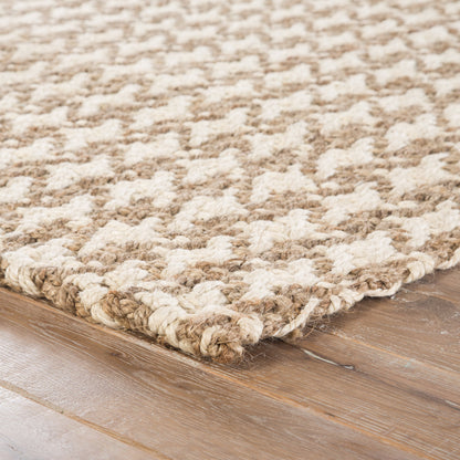 Naturals Tobago NAT31 Rug by Jaipur Living in white. Made from 100% jute in a unique style.