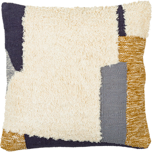 Niagara Pillow - 36222 by Surya in pearl, camel, onyx, brick, natural. Made from front: 100% cotton, back: 100% cotton in a modern style.