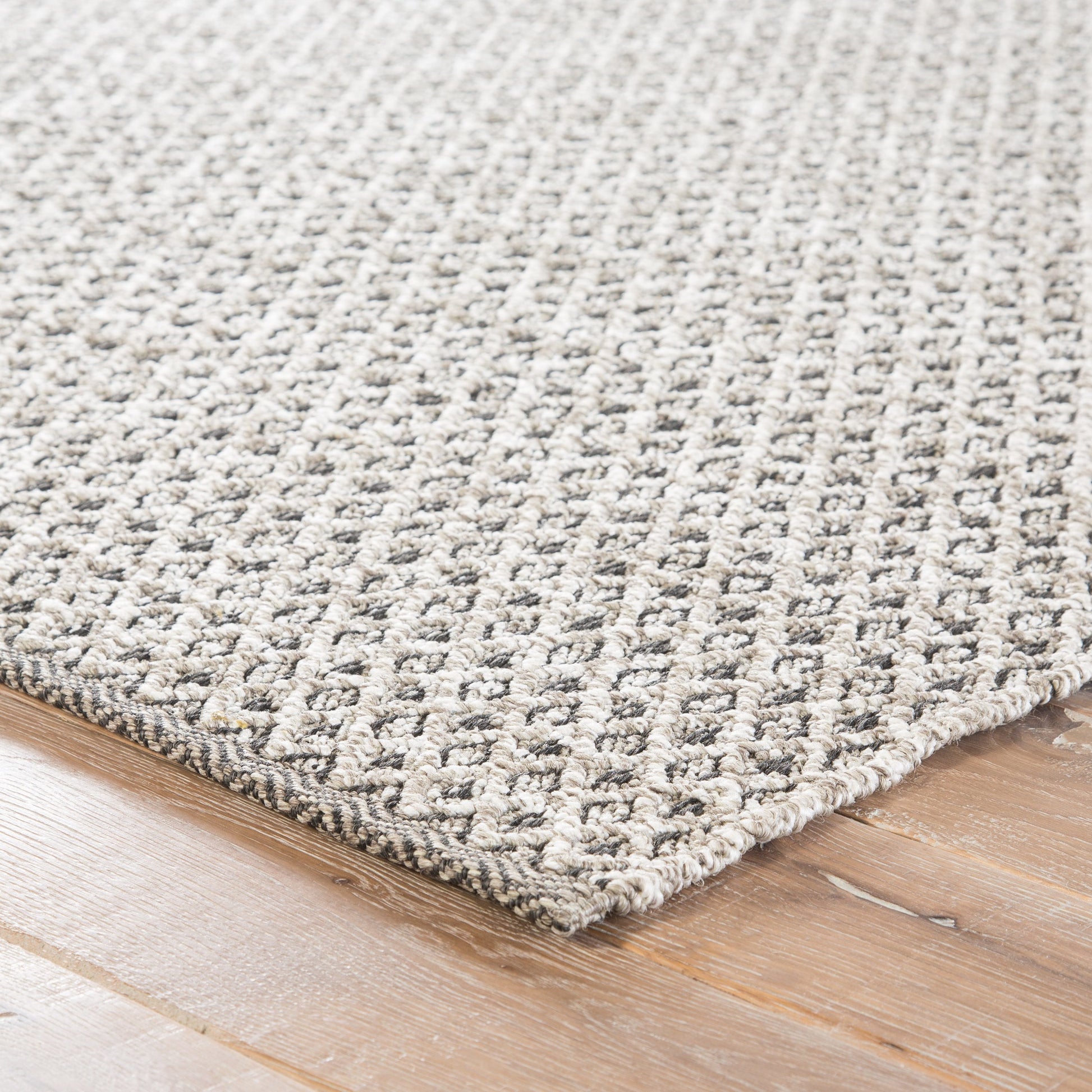 Nirvana NIR02 Indoor/Outdoor Rug by Jaipur Living in pumice stone. Made from 100% polypropylene in a unique style.