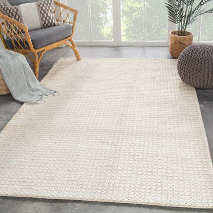 Naturals Monaco NLM05 Rug by Jaipur Living in white. Made from 100% jute in a unique style.