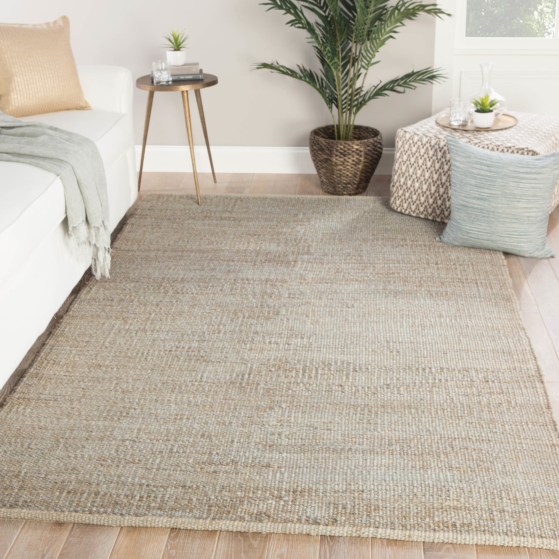 Naturals Monaco NLM08 Rug by Jaipur Living in tan. Made from 100% jute in a unique style.
