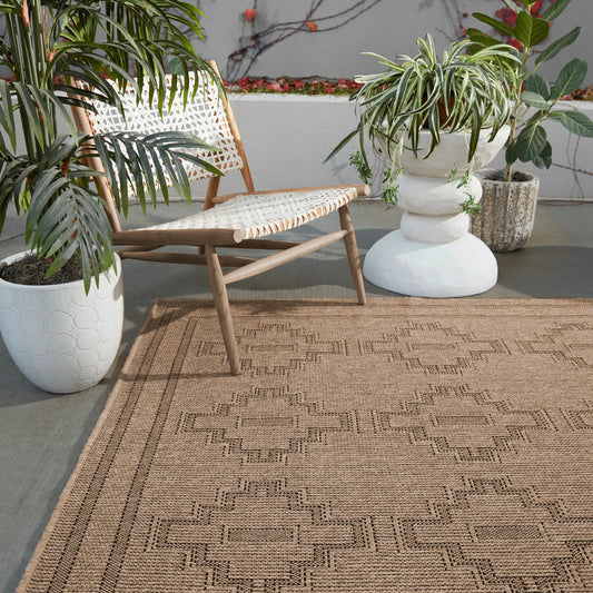 Nambe NMB04 Rug by Jaipur Living in brown, black. Made from 100% polypropylene in a unique style.