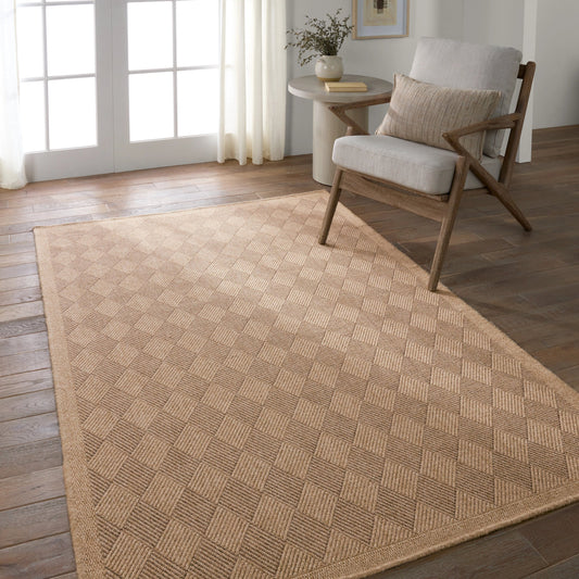 Nambe NMB05 Rug by Jaipur Living in brown. Made from 100% polypropylene in a unique style.
