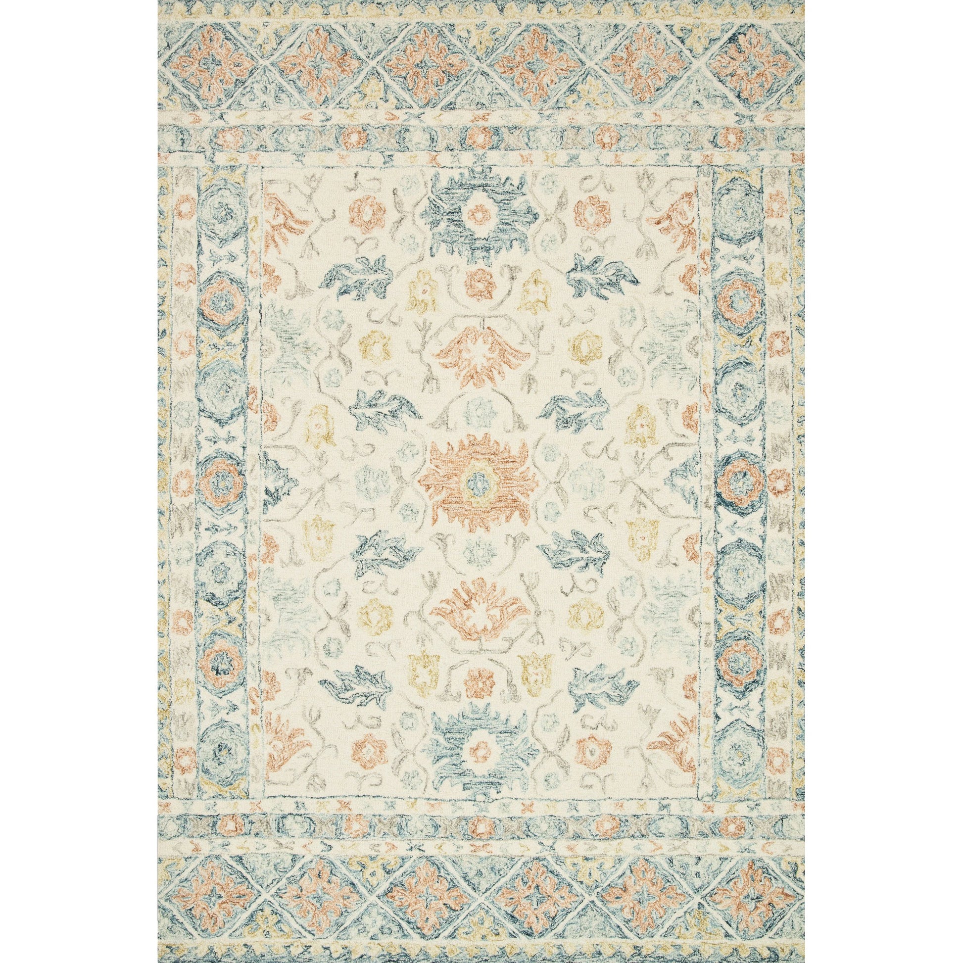 Norabel Aubrey Rug by Loloi. Made from 100% wool in a cottage & farmhouse style.