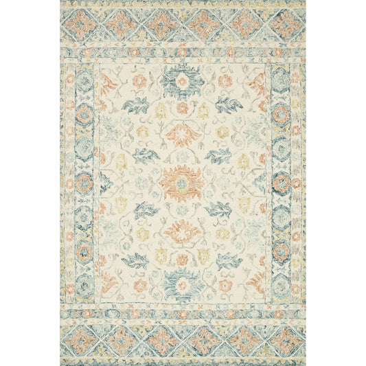 Norabel Aubrey Rug by Loloi. Made from 100% wool in a cottage & farmhouse style.