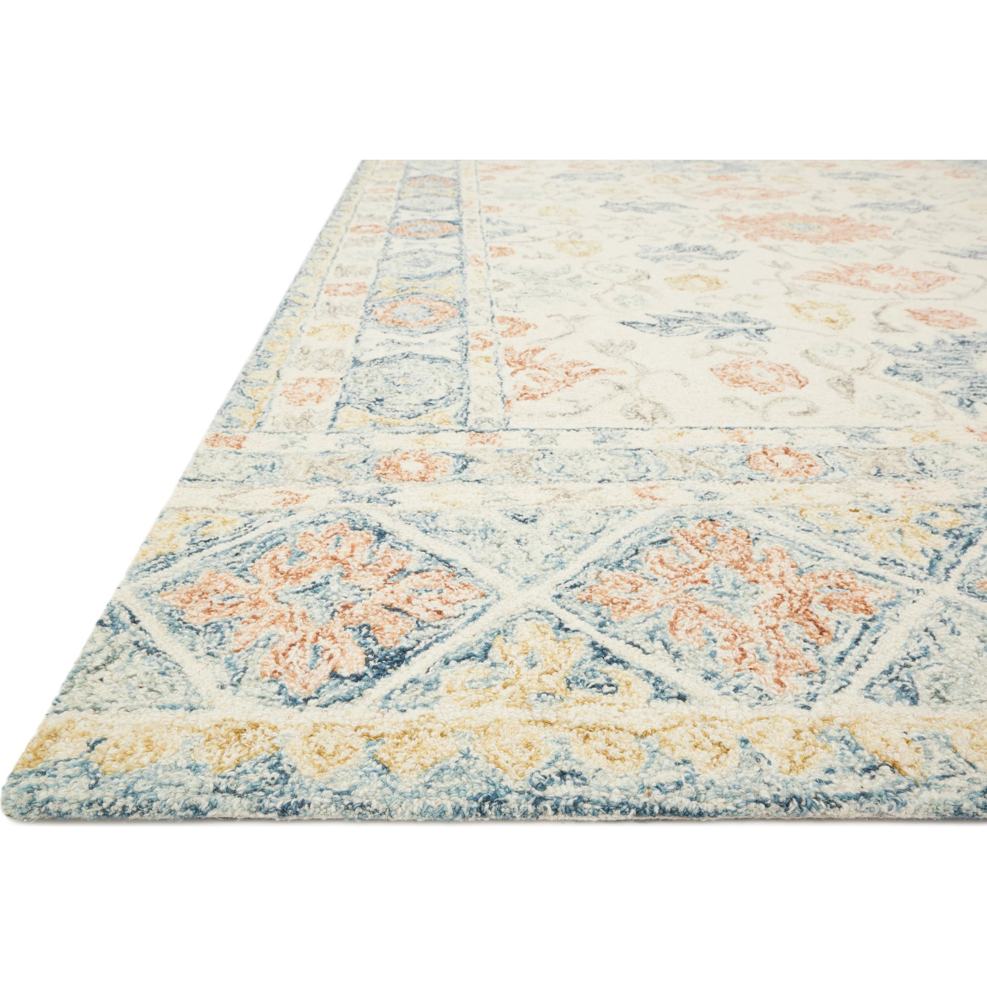 Norabel Aubrey Rug by Loloi. Made from 100% wool in a cottage & farmhouse style.