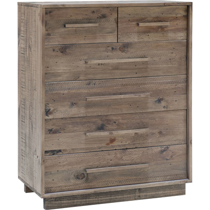 Nevada Chest by LH Imports in dark driftwood. Made from reclaimed pine in a coastal style.