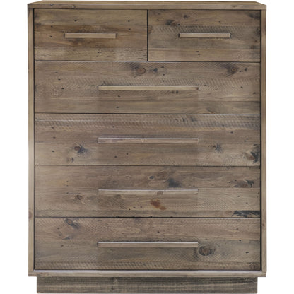 Nevada Chest by LH Imports in dark driftwood. Made from reclaimed pine in a coastal style.