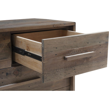 Nevada Chest by LH Imports in dark driftwood. Made from reclaimed pine in a coastal style.