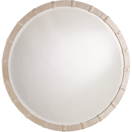 Galleon Mirror by Global Views in nickel. Made from iron, glass mirror in a modern style.
