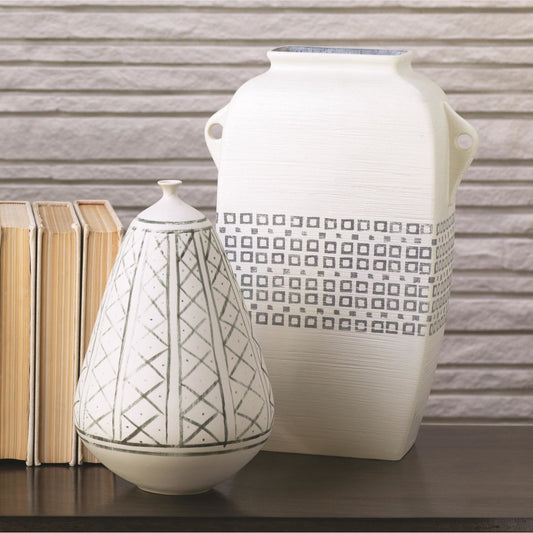 Grenz Vase by Global Views in hand painted. Made from porcelain in a eclectic & global style.