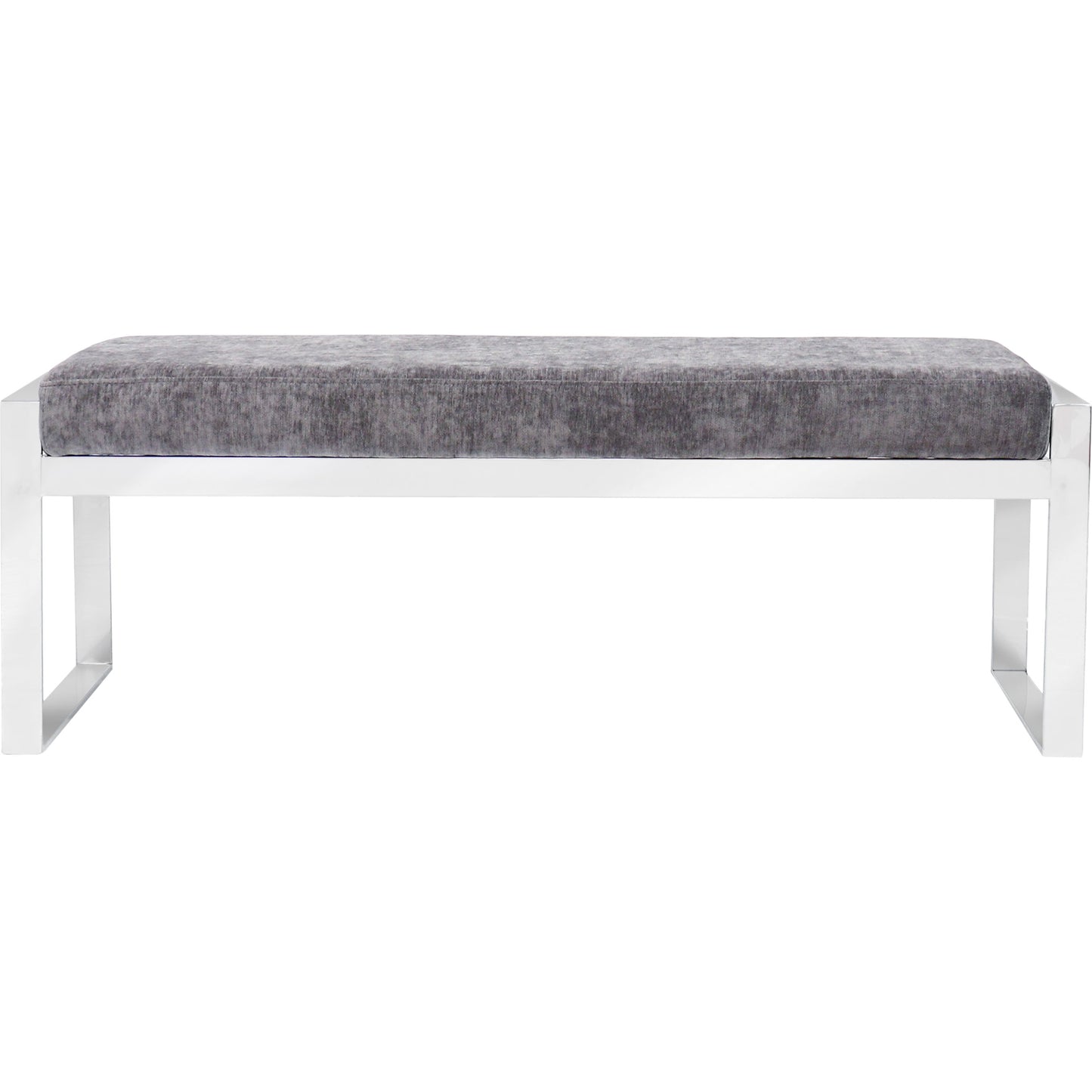 003 SR-766506 | Additional Silo | Luxe Ottoman by Pasargad Home in chrome. Made from unique in a modern style.