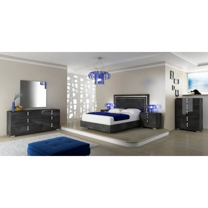 Noble Mirror by Essentials For Living in gray birch high gloss. Made from mirror in a modern style.