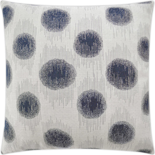 Sumatra Dot Pillow by DV Kap Home in indigo. Made from 100% sunbrella acrylic in a eclectic & global style.