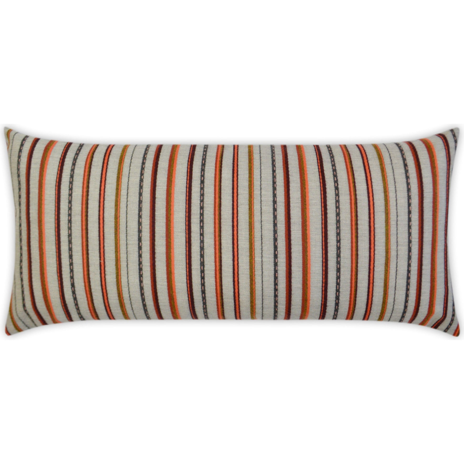 Cullen Pillow by DV Kap Home in garnet. Made from 100% sunbrella acrylic in a modern style.