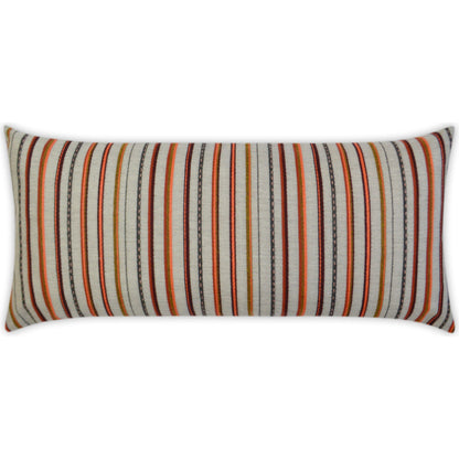 Cullen Pillow by DV Kap Home in garnet. Made from 100% sunbrella acrylic in a modern style.