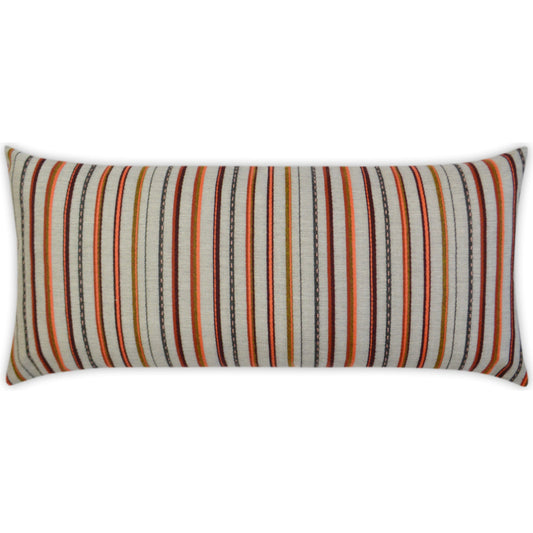 Cullen Pillow by DV Kap Home in garnet. Made from 100% sunbrella acrylic in a modern style.
