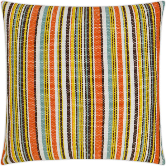 Fancy Stripe Pillow by DV Kap Home. Made from 100% solution dyed polyester in a modern style.