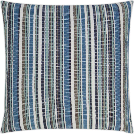 Fancy Stripe Pillow by DV Kap Home. Made from 100% solution dyed polyester in a modern style.