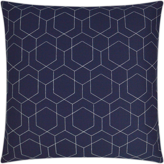 Hex Quilt Pillow by DV Kap Home. Made from 100% solution dyed polyester in a modern style.