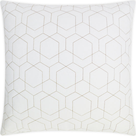 Hex Quilt Pillow by DV Kap Home. Made from 100% solution dyed polyester in a modern style.