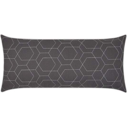 Hex Quilt Pillow by DV Kap Home. Made from 100% solution dyed polyester in a modern style.