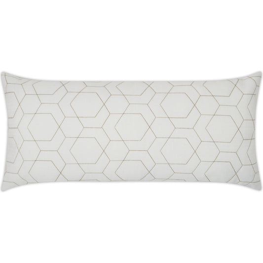 Hex Quilt Pillow by DV Kap Home. Made from 100% solution dyed polyester in a modern style.