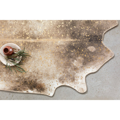 Odessa ODE-01 Rug by Loloi in mocha, sand. Made from 100% polyester in a rustic style.