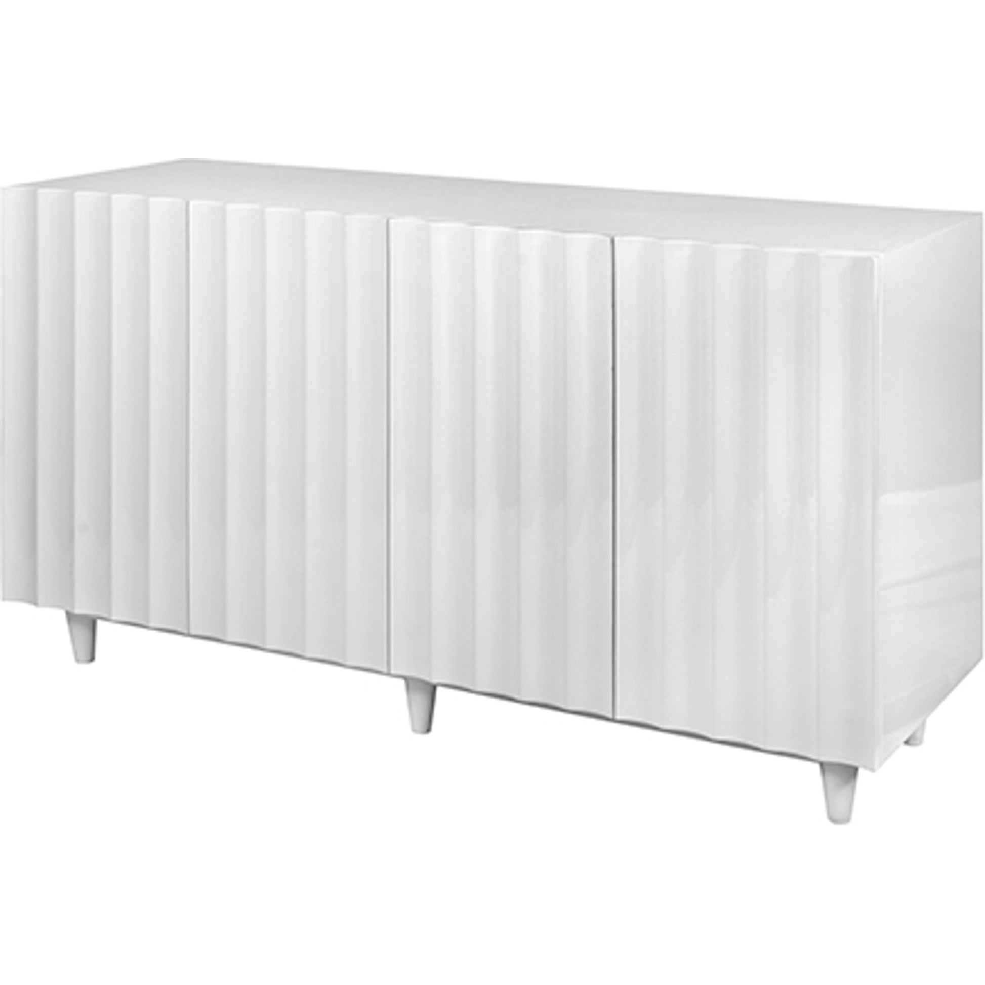 Odette Scalloped Front Cabinet by Worlds Away in black and black. Made from hardwood solids, mdf, metal in a modern style.