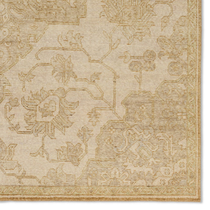Onessa ONE07 Rug by Jaipur Living in tan, gold. Made from 100% wool in a unique style.