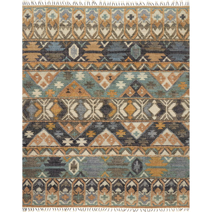 Owen OW-02 Rug by Loloi in ocean, camel. Made from jute, wool in a eclectic & global style.