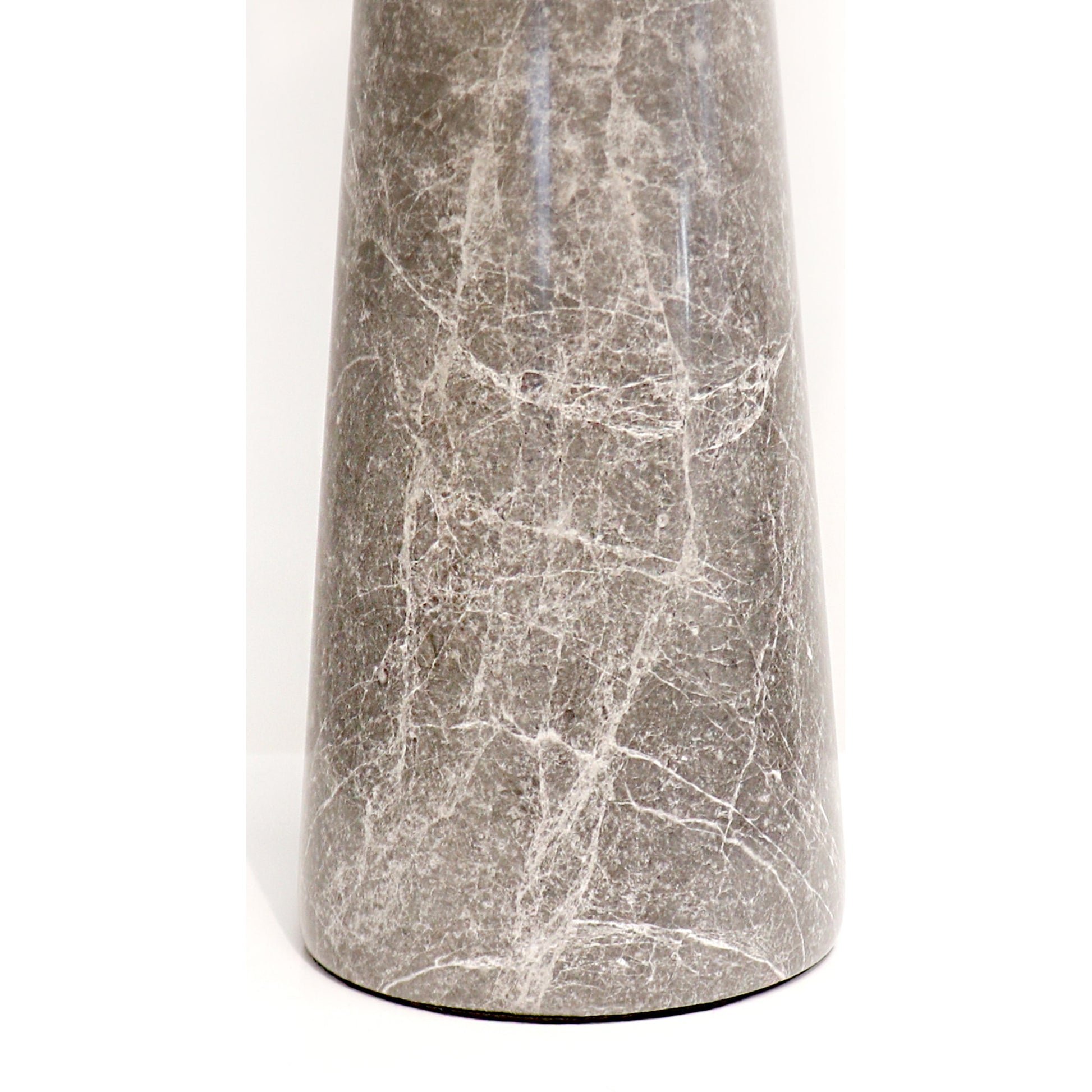 Marble Radiance Table Lamp by Pasargad Home in gold and gray. Made from marble in a transitional style.