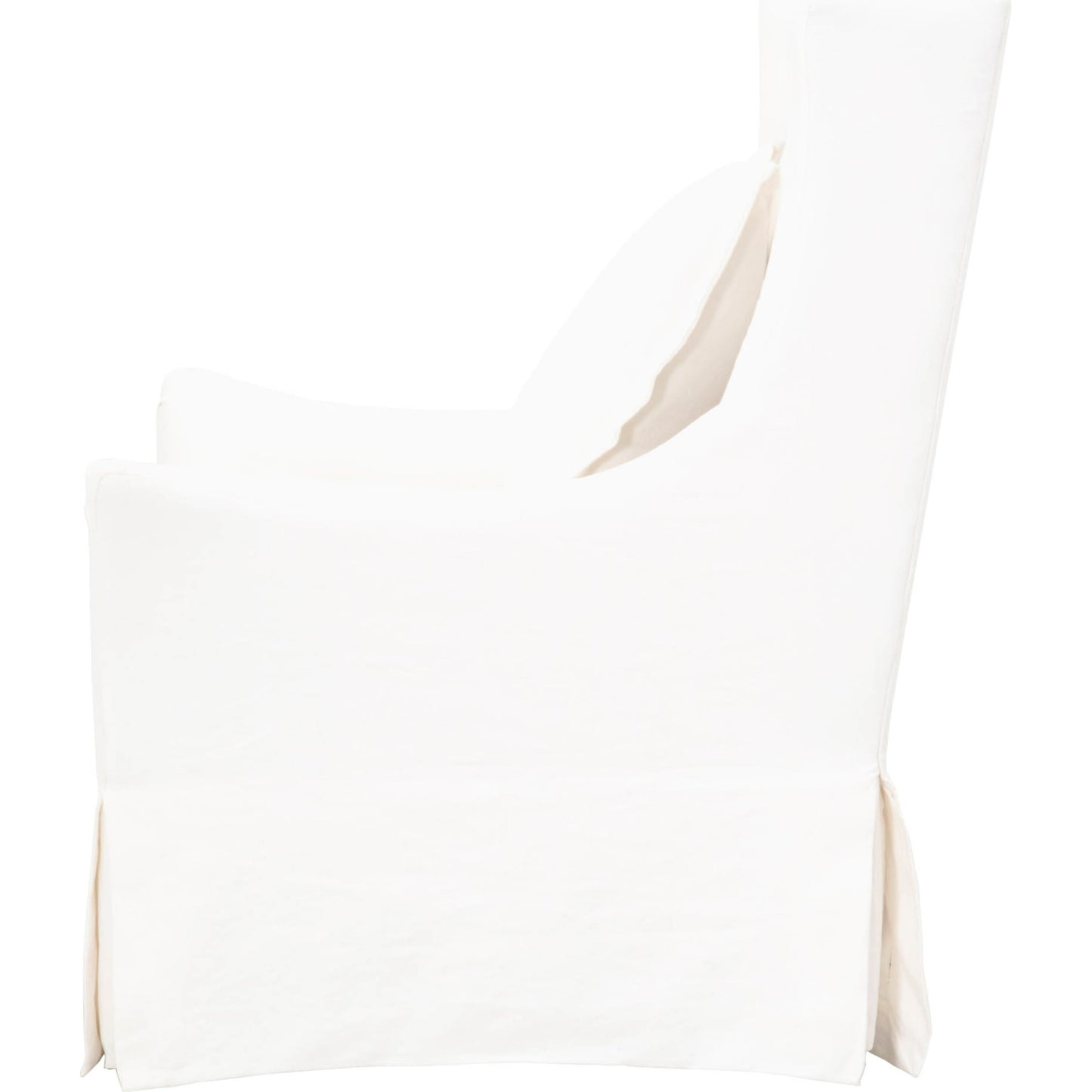 003 SR-387445 | Additional Silo | Otto Slipcover Swivel Club Chair by Essentials For Living in creme crepe. Made from 40% linen, 60% cotton in a transitional style.
