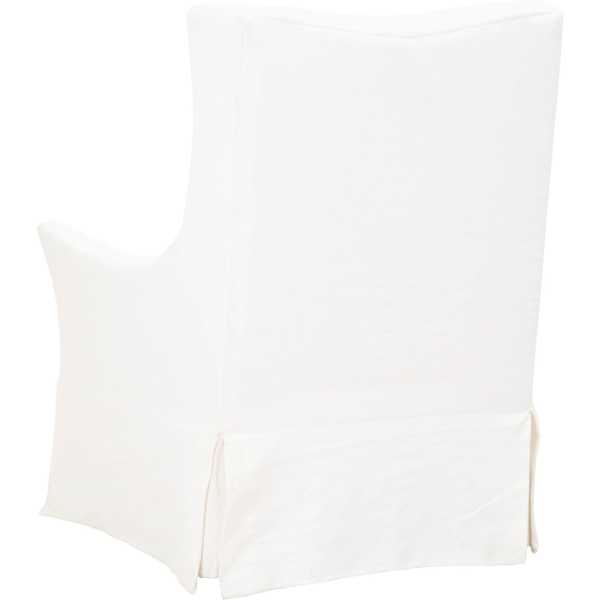 Otto Slipcover Swivel Club Chair by Essentials For Living in creme crepe. Made from 40% linen, 60% cotton in a transitional style.