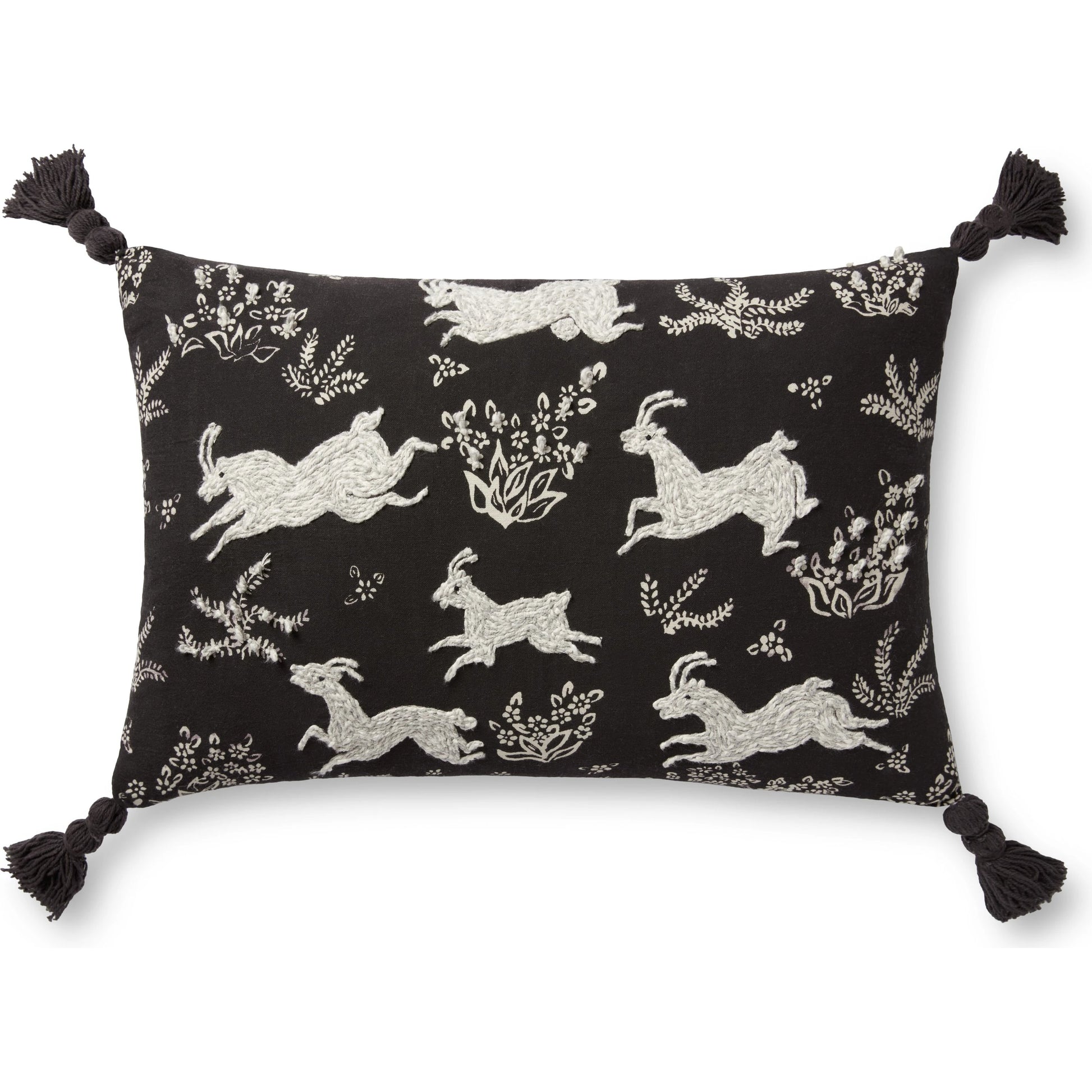 PLL0027 by Loloi in black, ivory. Made from 100% cotton in a modern style.