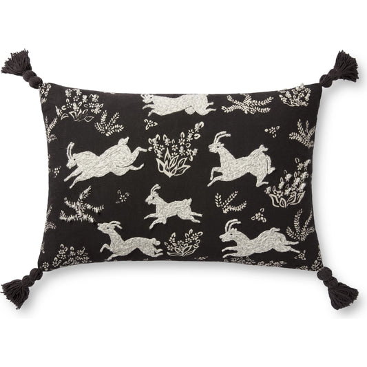PLL0027 by Loloi in black, ivory. Made from 100% cotton in a modern style.