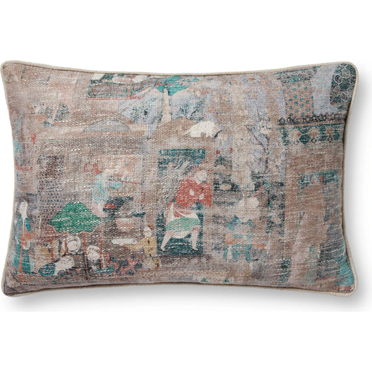 PLL0007 by Loloi in brown, multi. Made from cotton, linen in a transitional style.