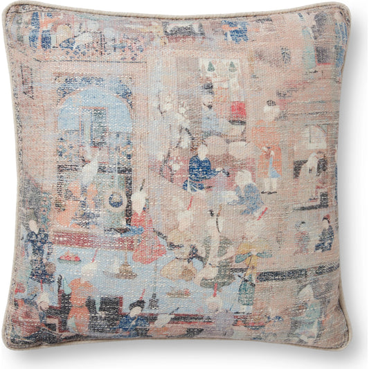 PLL0008 by Loloi in taupe, multi. Made from cotton, linen in a transitional style.
