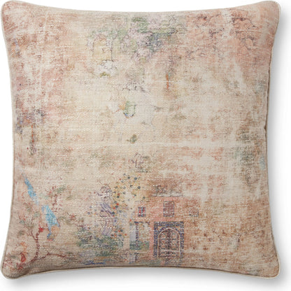 PLL0011 by Loloi in beige, multi. Made from cotton, linen in a transitional style.