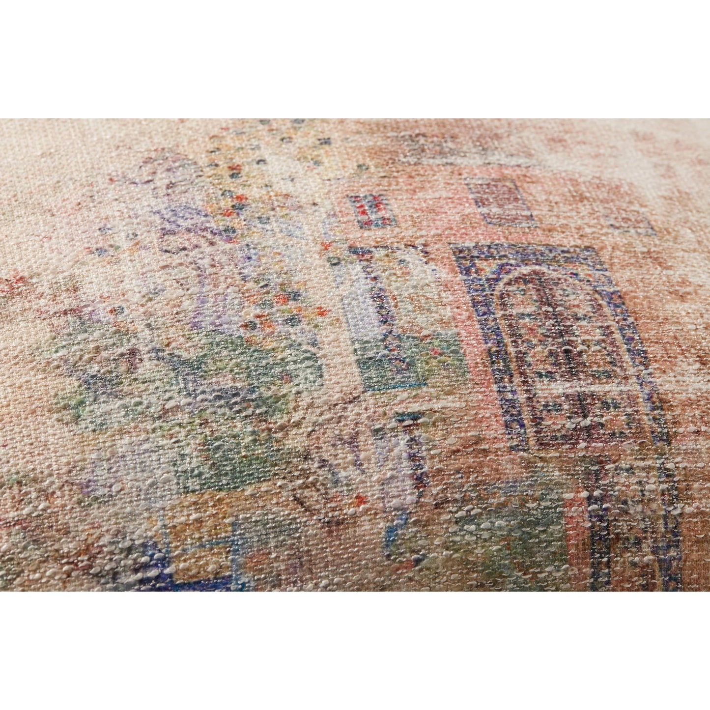 003 SI-1788444,SI-1788445 | Closeup | PLL0011 by Loloi in beige, multi. Made from cotton, linen in a transitional style.