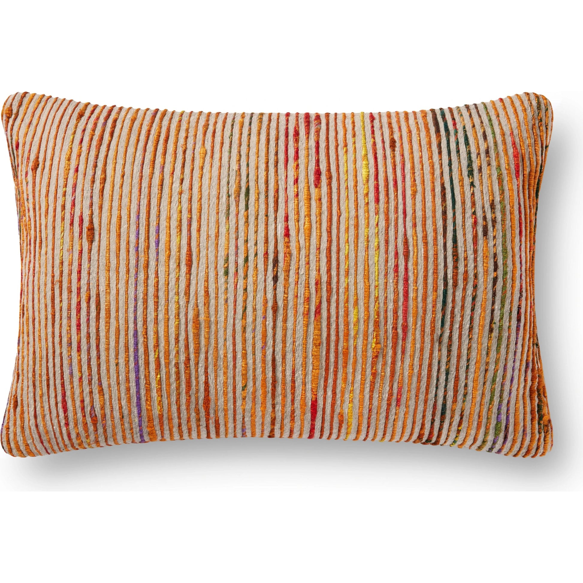 P0242 Pillow by Loloi. Made from 60% cotton, 40% silk in a traditional style.