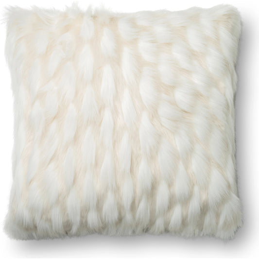 P0265 Pillow by Loloi in white. Made from 100% acrylic in a transitional style.