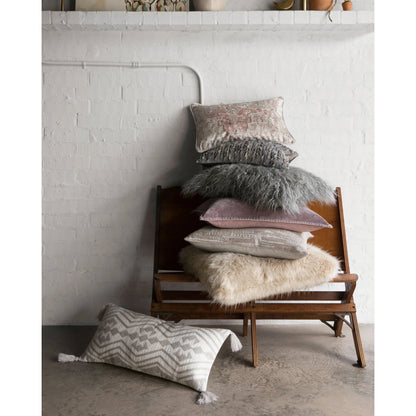 Casper Pillow by Loloi in gray. Made from acrylic, polyester in a modern style.