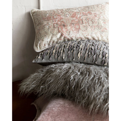 Casper Pillow by Loloi in gray. Made from acrylic, polyester in a modern style.