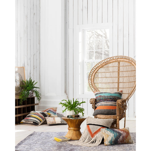 P0282 Pillow by Loloi in multi. Made from 70% wool, 30% cotton in a modern style.