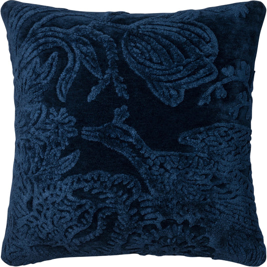 Sybil Pillow by Loloi in indigo. Made from 100% viscose in a traditional style.